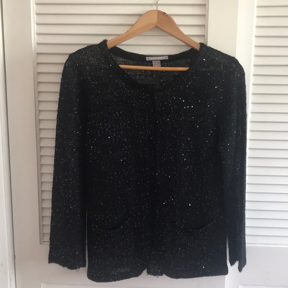 Taylor Marc’s Sequined Black Sweater - Picture 1 of 6